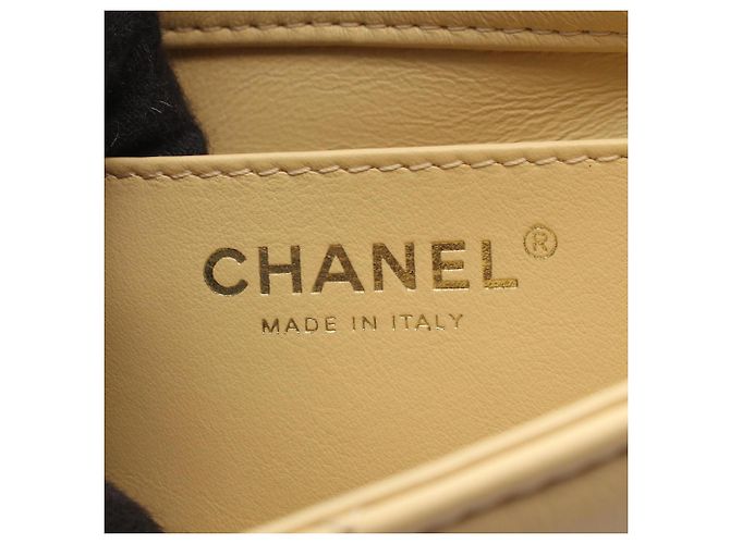 Borsa a Spalla Chanel Mini Matelassé Giallo - vista 4