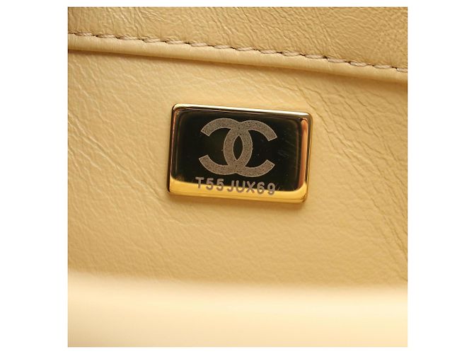 Borsa a Spalla Chanel Mini Matelassé Giallo - vista 5