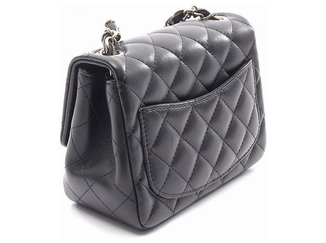Borsa a Spalla Chanel Mini Matelassé Nero - vista 2