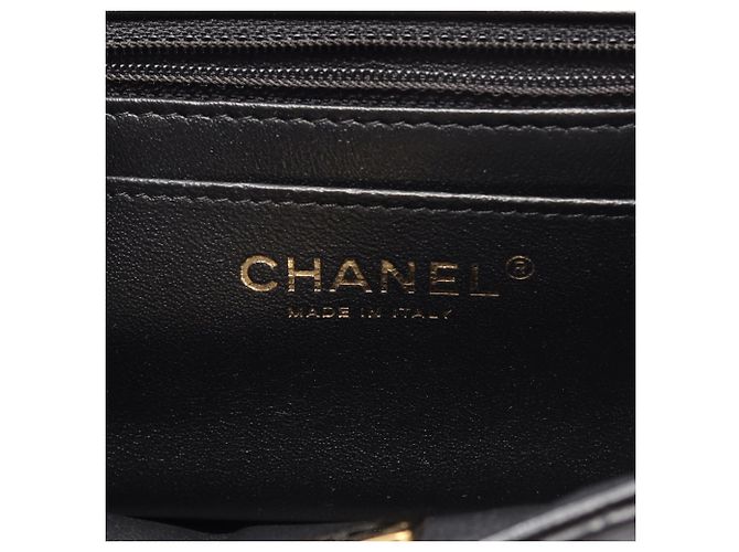 Borsa a Spalla Chanel Mini Matelassé Nero - vista 4