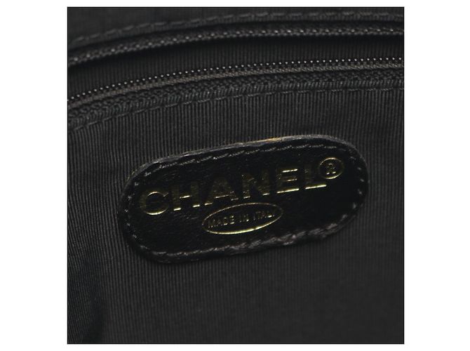 Borsa Tote Chanel in pelle di vitello martellata nera Nero - vista 4