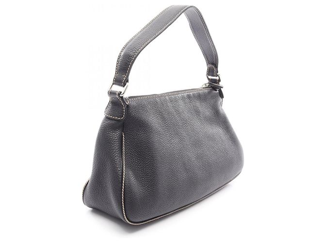 Borsa a tracolla in pelle nera Chanel Nero - vista 2