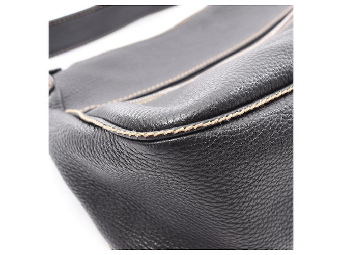 Borsa a tracolla in pelle nera Chanel Nero - vista 7