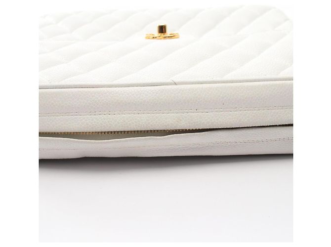 Borsa a Spalla Chanel Matelassé Coco Ball Bianco - vista 9