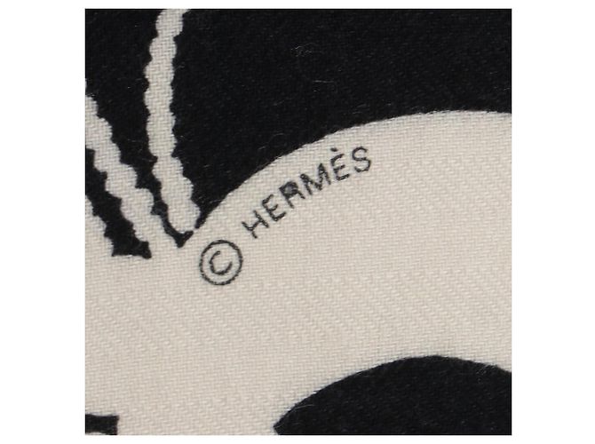 Hermès Sciarpa Carré Géant 140 Brazil Tattoo Hermes Nero Crudo - vista 3
