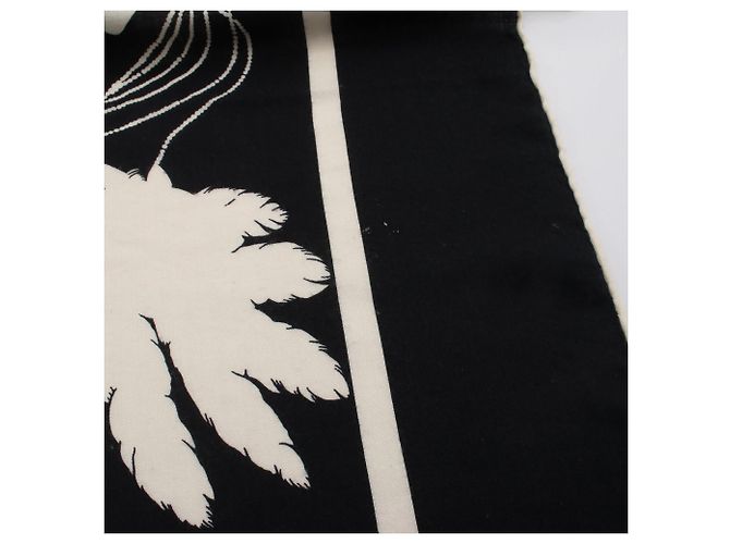 Hermès Sciarpa Carré Géant 140 Brazil Tattoo Hermes Nero Crudo - vista 7