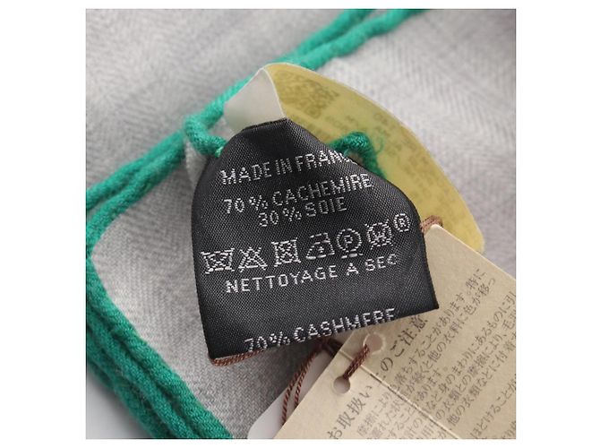 Hermès Hermes Carre Geant 140 Une Rose pour Alma Scarf Marrone Verde - vista 4