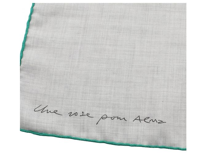 Hermès Hermes Carre Geant 140 Une Rose pour Alma Scarf Marrone Verde - vista 6