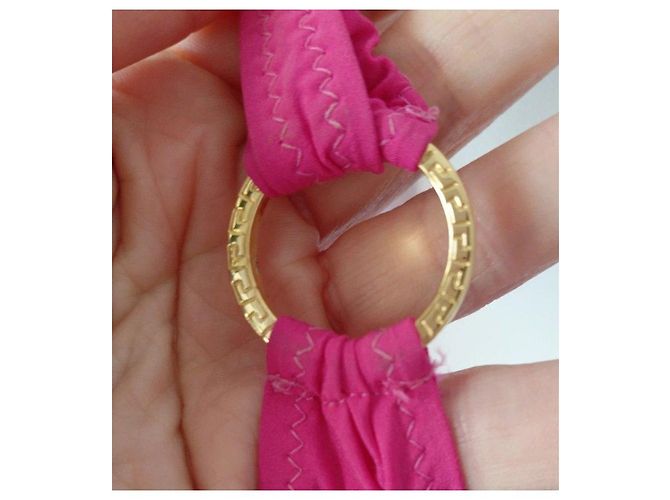 Versace pinkes Cover-up Kleid mit Greca-Ring - Ansicht 3