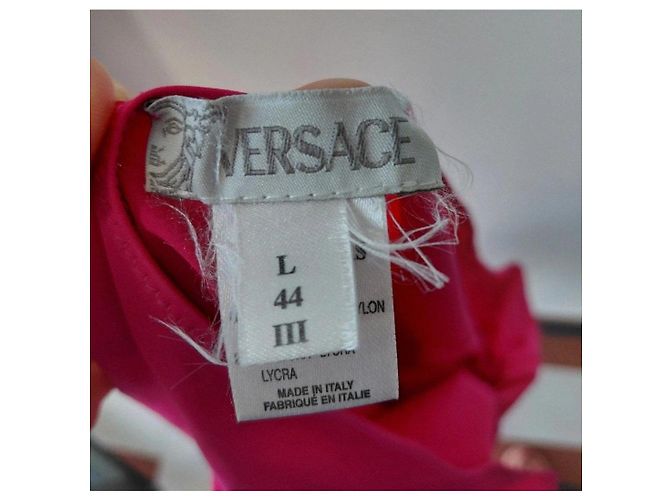 Versace pinkes Cover-up Kleid mit Greca-Ring - Ansicht 5