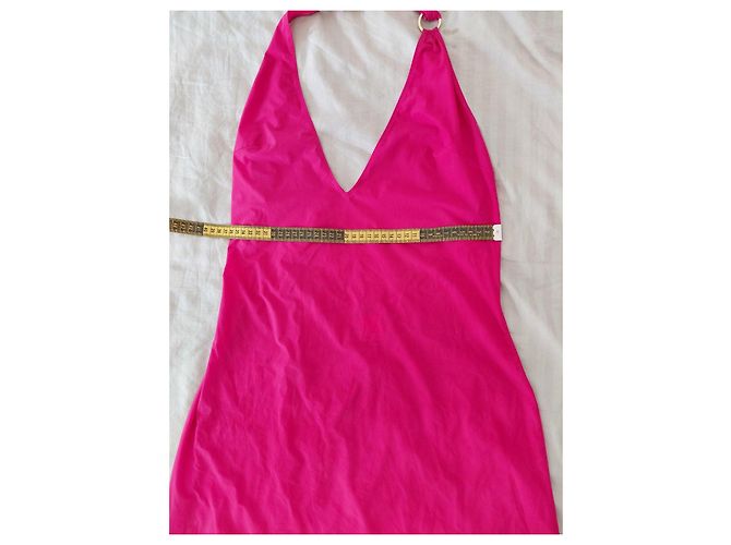 Versace pinkes Cover-up Kleid mit Greca-Ring - Ansicht 7