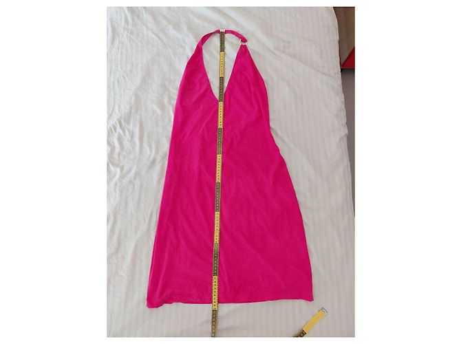 Versace pinkes Cover-up Kleid mit Greca-Ring - Ansicht 8