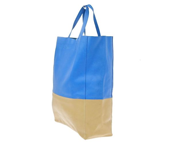 Céline Celine Vertical Bi-Cabas Tote Leder Large Mehrfarben - Ansicht 4