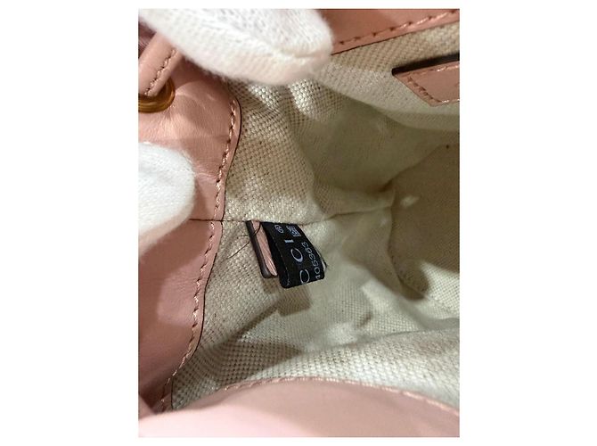 Gucci Marmont Borsa a Secchiello in Pelle Rosa - vista 12