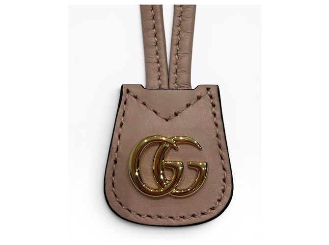 Gucci Marmont Borsa a Secchiello in Pelle Rosa - vista 2