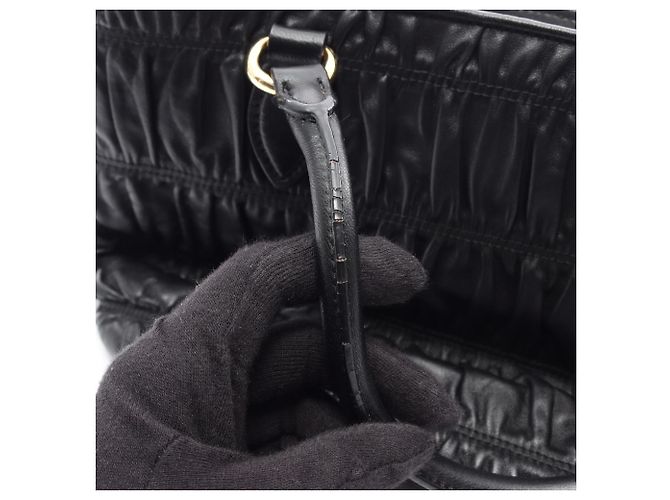 Borsa a mano 2Way in Tessuto + Soft CA Prada Nero - vista 10