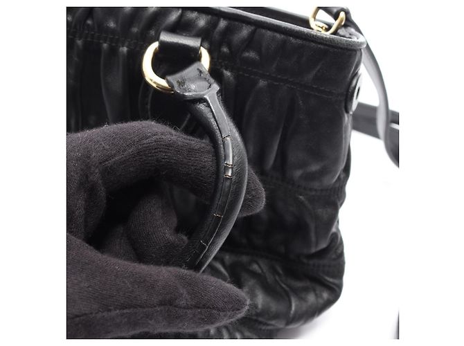 Borsa a mano 2Way in Tessuto + Soft CA Prada Nero - vista 11