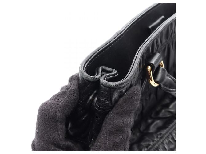 Borsa a mano 2Way in Tessuto + Soft CA Prada Nero - vista 12