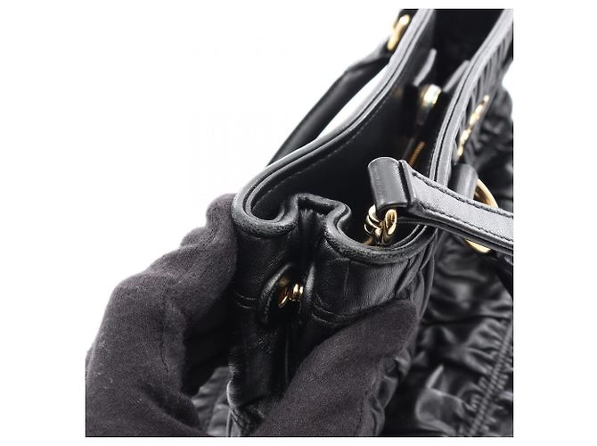 Borsa a mano 2Way in Tessuto + Soft CA Prada Nero - vista 13