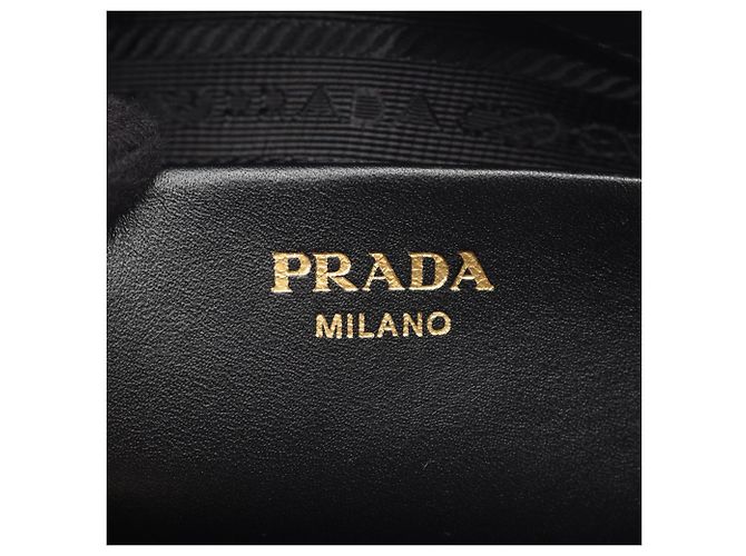 Borsa a mano 2Way in Tessuto + Soft CA Prada Nero - vista 4