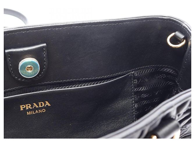 Borsa a mano 2Way in Tessuto + Soft CA Prada Nero - vista 5
