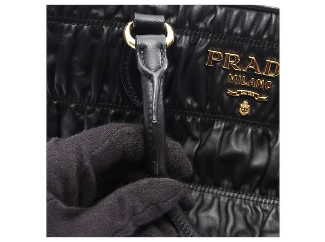 Borsa a mano 2Way in Tessuto + Soft CA Prada Nero - vista 9