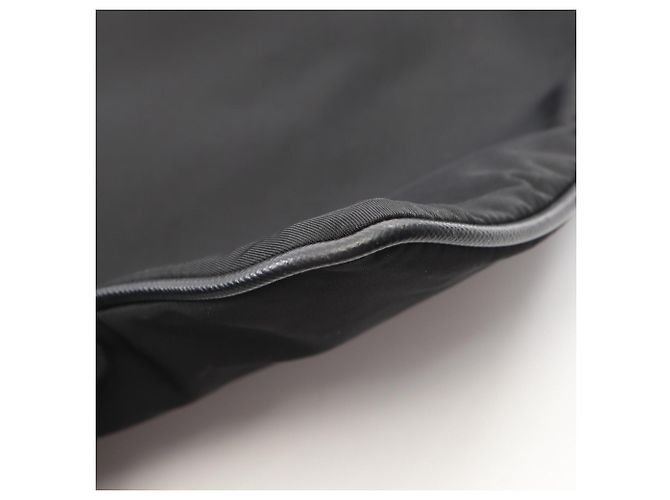 Saffiano Prada Triangle Logo Schultertasche Schwarz - Ansicht 7
