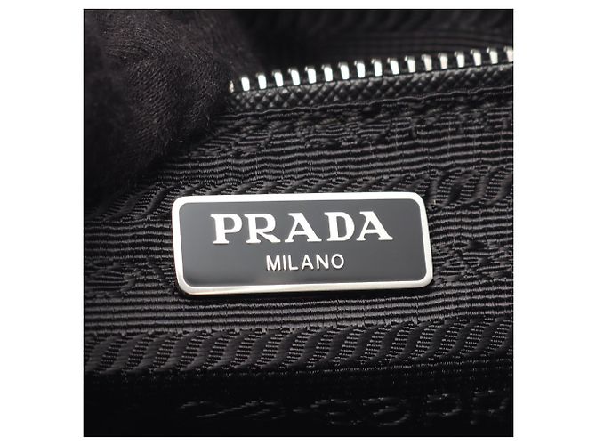 Saffiano 2-Way Handtasche TESSUTO IMPUNTU Prada Schwarz - Ansicht 4