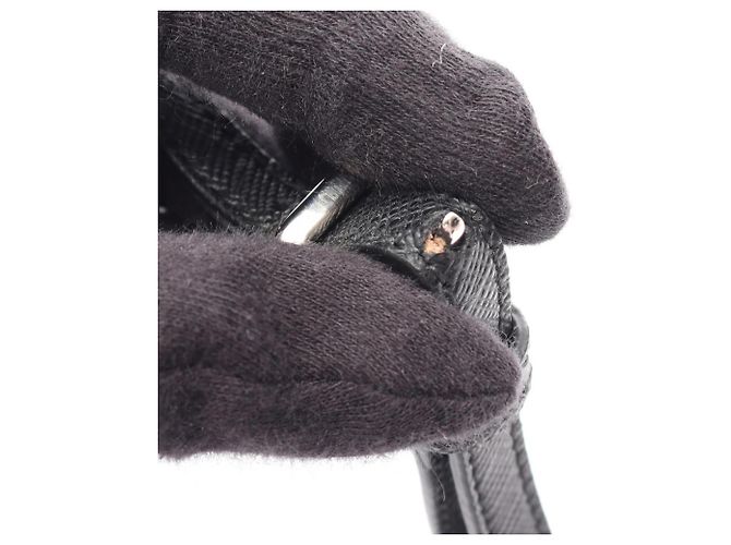 Saffiano 2-Way Handtasche TESSUTO IMPUNTU Prada Schwarz - Ansicht 6