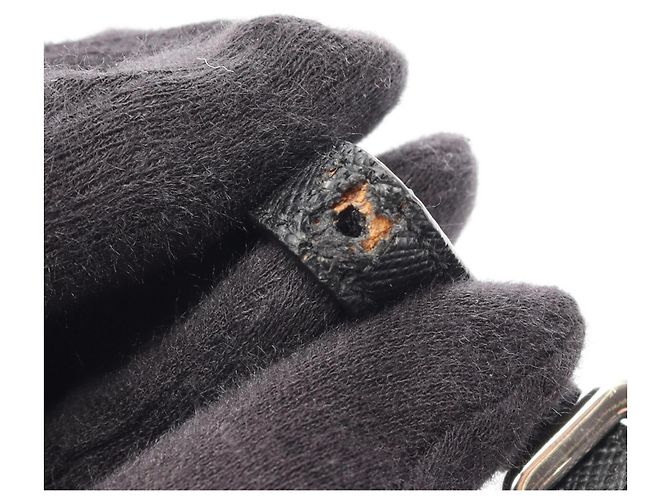 Saffiano 2-Way Handtasche TESSUTO IMPUNTU Prada Schwarz - Ansicht 7