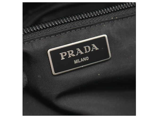 Saffiano Borsa a tracolla Prada TESSUTO CAMOUFL Nero Verde - vista 4