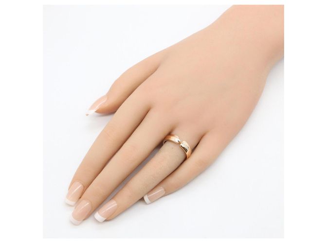 Anello Tiffany & Co. T Modern Key in oro rosa 18K con diamante D'oro - vista 7