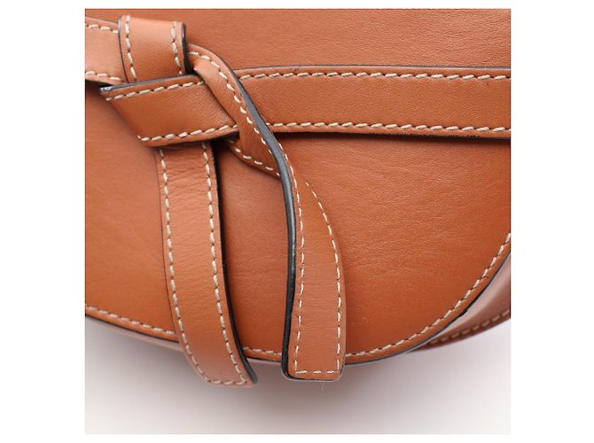 Marsupio Loewe Gate in pelle marrone - vista 7