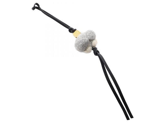 Accessorio Loewe Owl Charm Marrone Nero Bianco - vista 2