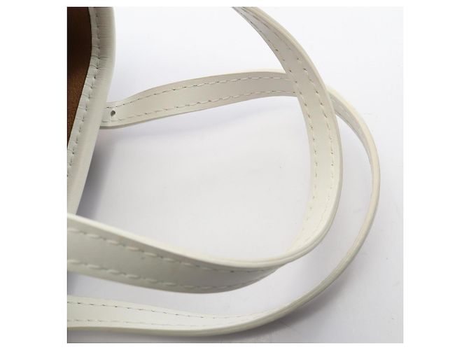 Borsa a mano 2-Way Louis Vuitton Nano Bucket Marrone Bianco - vista 9