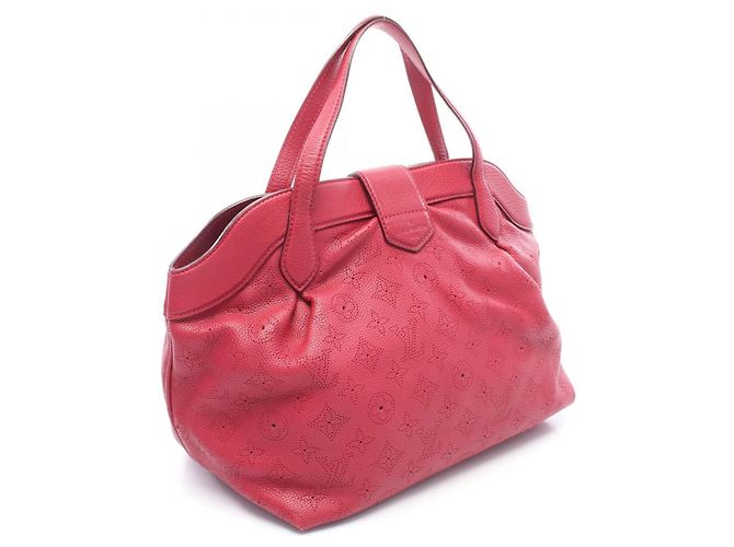 Borsa Louis Vuitton in pelle Mahina rosa - vista 2