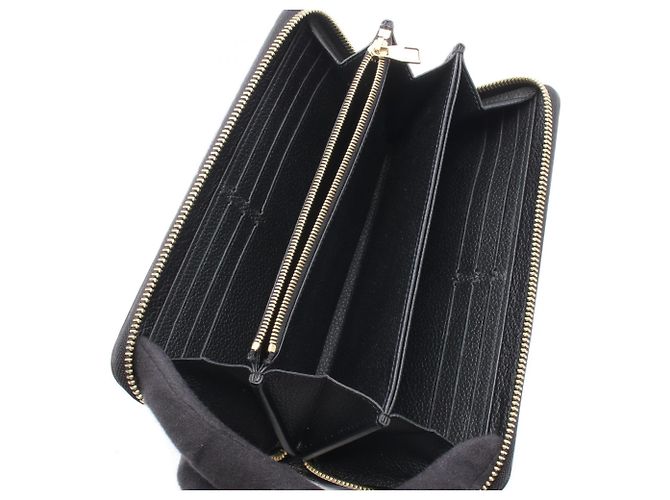 Zippy Portafoglio lungo Louis Vuitton Monogram Empreinte Nero - vista 3