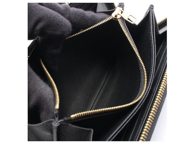 Zippy Portafoglio lungo Louis Vuitton Monogram Empreinte Nero - vista 6