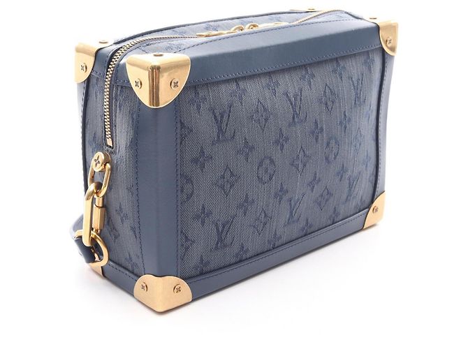 Bolso bandolera Soft Trunk Louis Vuitton Azul Azul marino - vista 2