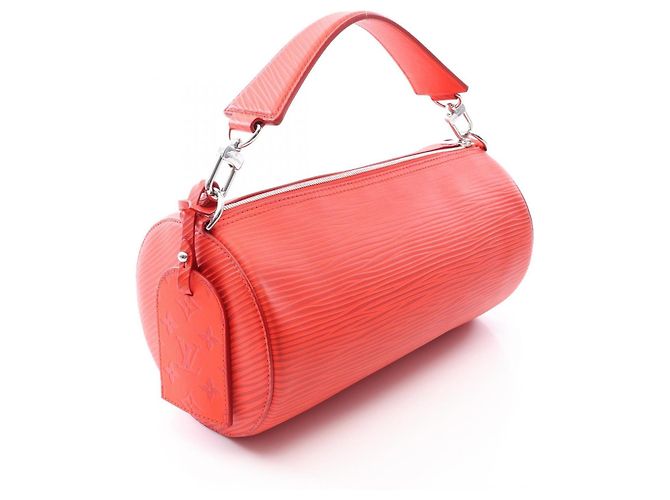 Borsa Louis Vuitton Soft Polochon PM Epi XL Rouge Rosso - vista 2