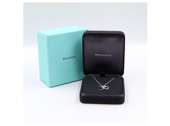 Collana Double Heart Tiffany & Co. Bianco - vista 6