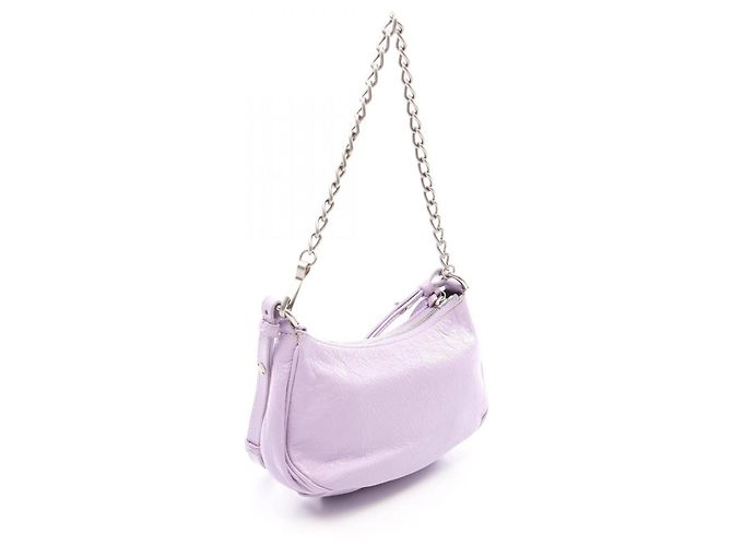 Borsa a mano 2-Way in pelle Balenciaga LE CAGOLE MINI BB Porpora - vista 2