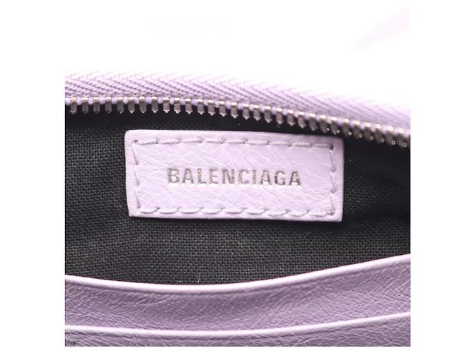 Borsa a mano 2-Way in pelle Balenciaga LE CAGOLE MINI BB Porpora - vista 4