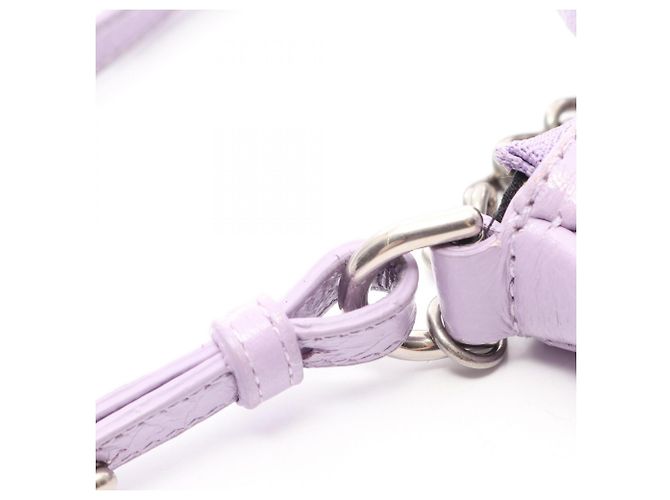 Borsa a mano 2-Way in pelle Balenciaga LE CAGOLE MINI BB Porpora - vista 9