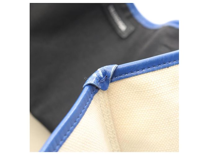 Borsa Balenciaga Navy Cabas S Bianco Blu - vista 5