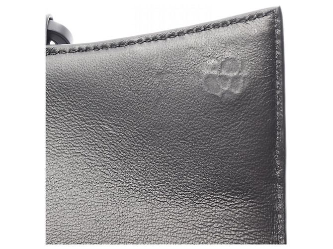 Borsa a tracolla Balenciaga Hourglass in pelle goffrata Nero - vista 5