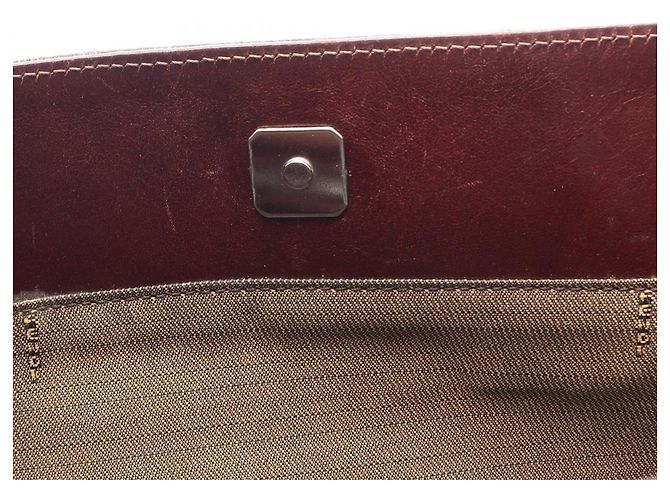 Borsa Tote Fendi Zucca marrone e nera in pelle e tela Nero - vista 9