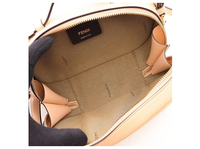 Fendi Auroch Small Camera Bag aus rosa Leder Pink - Ansicht 3