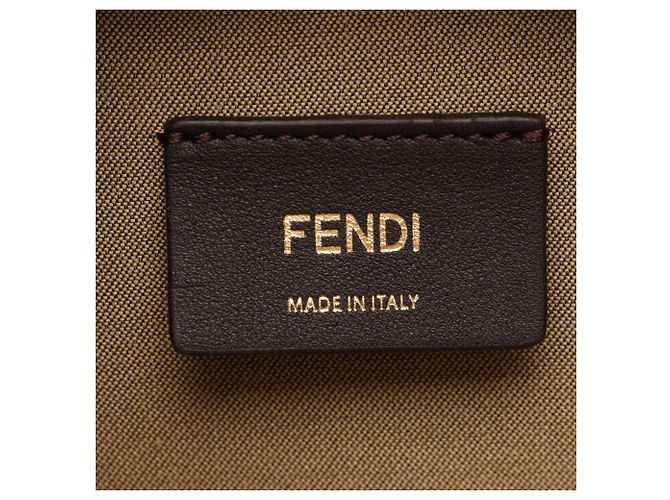 Fendi Auroch Small Camera Bag aus rosa Leder Pink - Ansicht 4