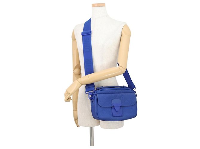 Borsa a Spalla Louis Vuitton Monogram Blu Monogramma - vista 4